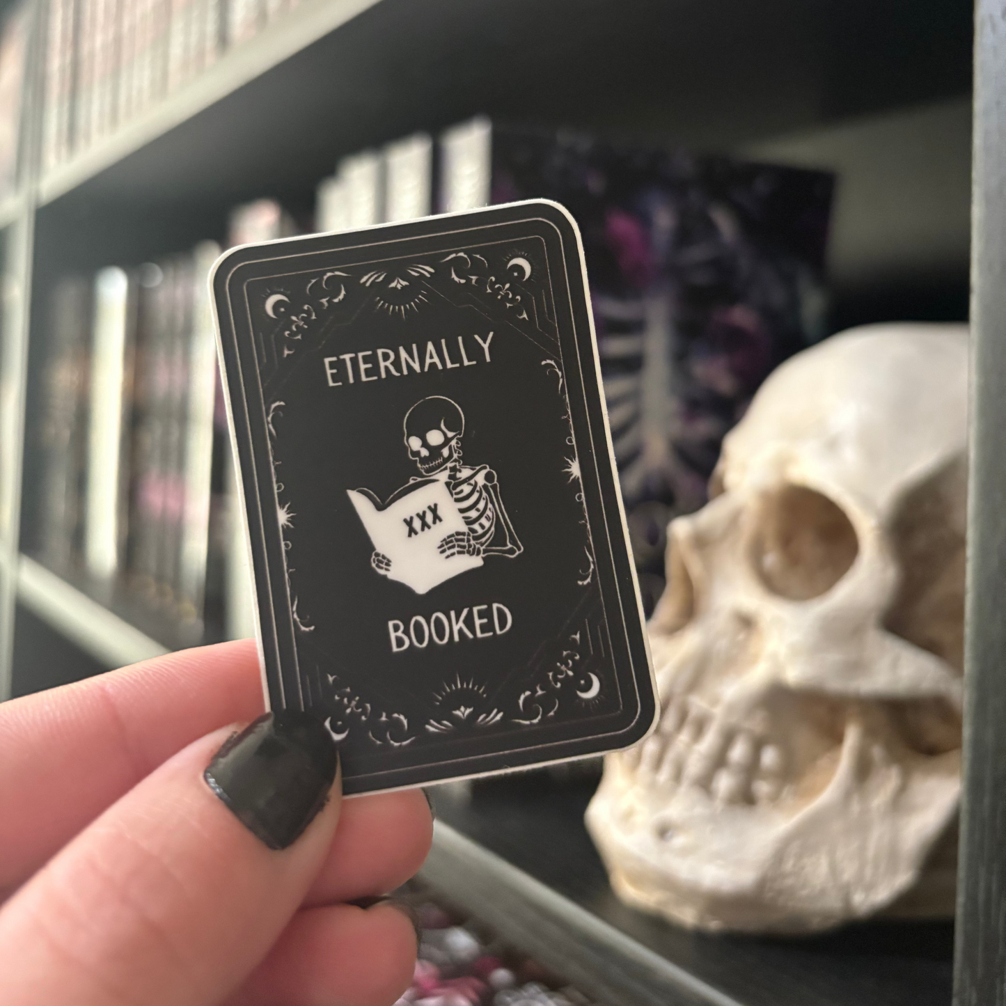 Vinyl Sticker: Eternally Booked