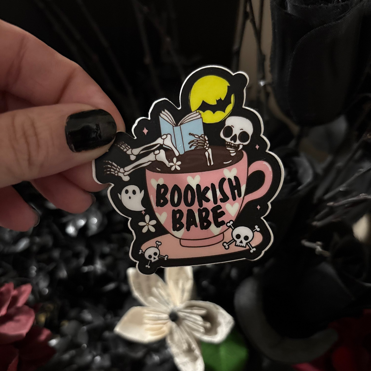 Vinyl Sticker: Bookish Babe