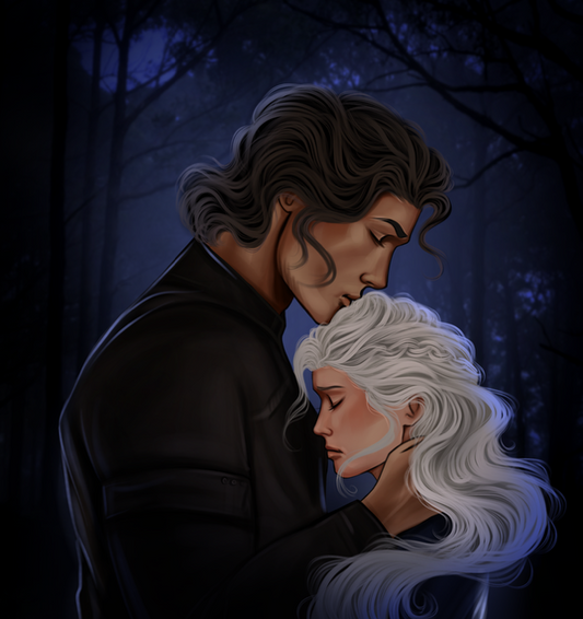 Draven & Morgan Art Print (Blood of a Fae Series)
