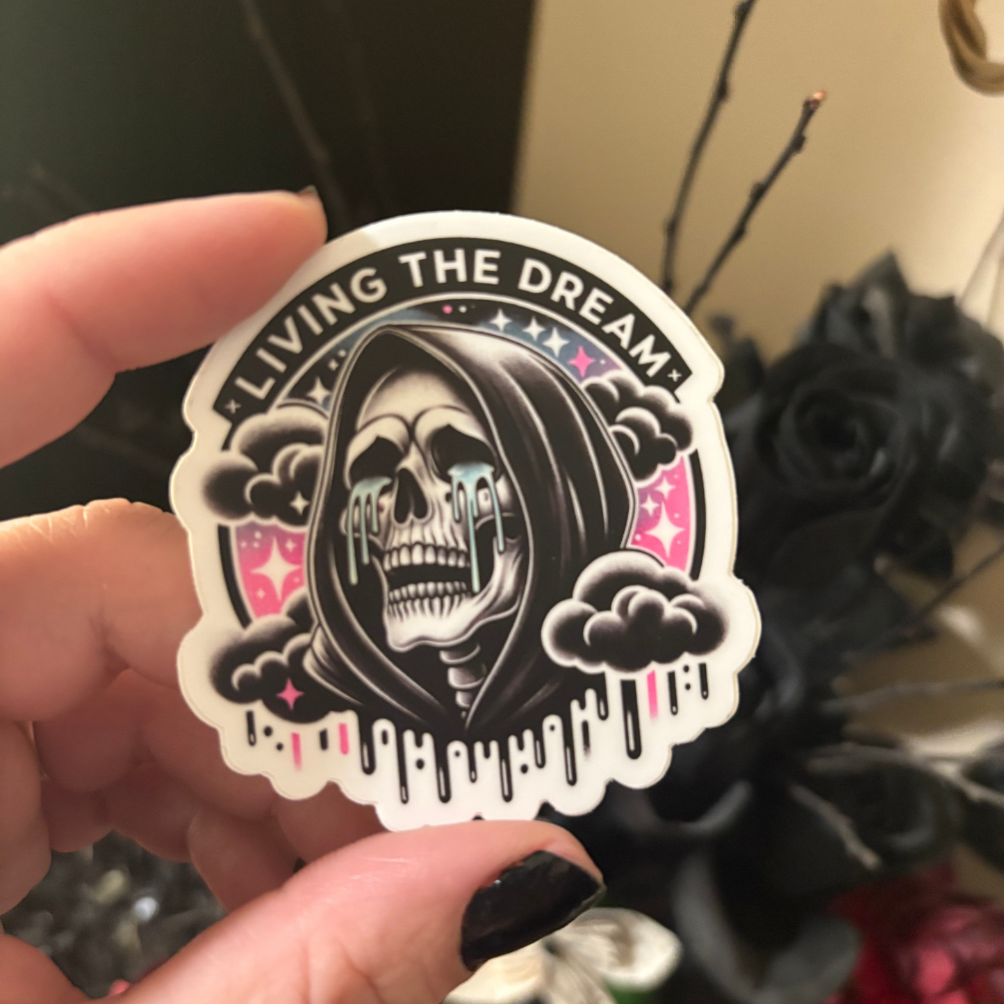 Vinyl Sticker: Living the Dream