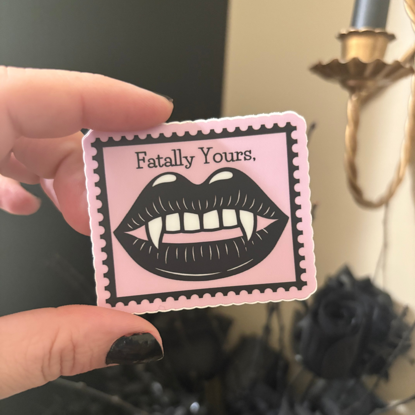 Vinyl Sticker: Fatally Yours