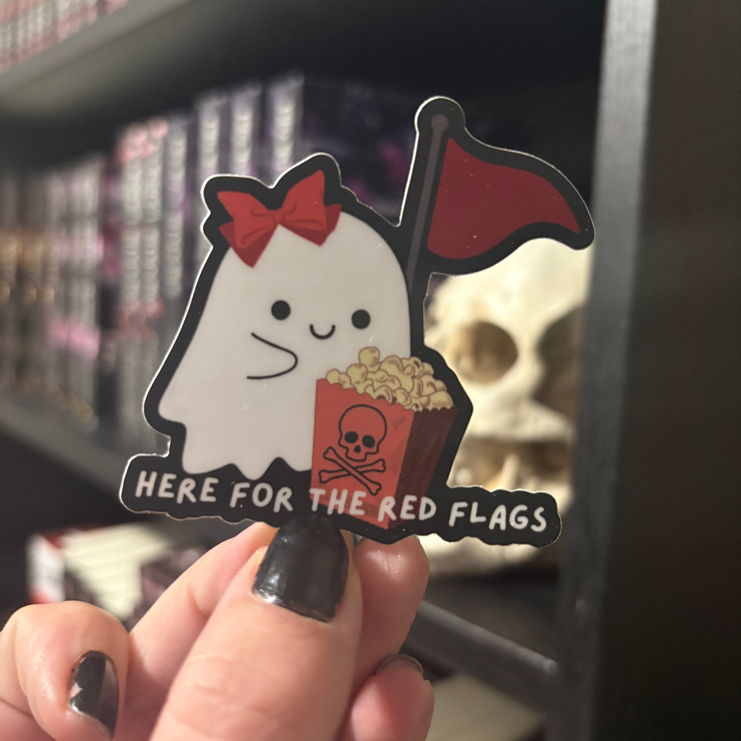 Vinyl Sticker: Here For The Red Flags