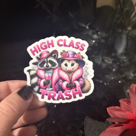 Vinyl Sticker: High Class Trash