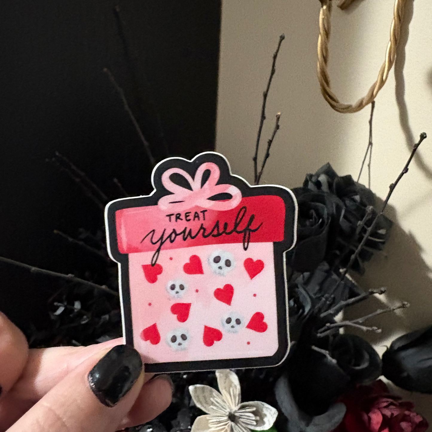 Vinyl Sticker: Treat Yourself