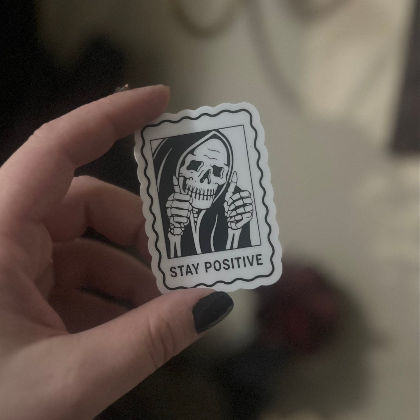 Vinyl Sticker: Stay Positive