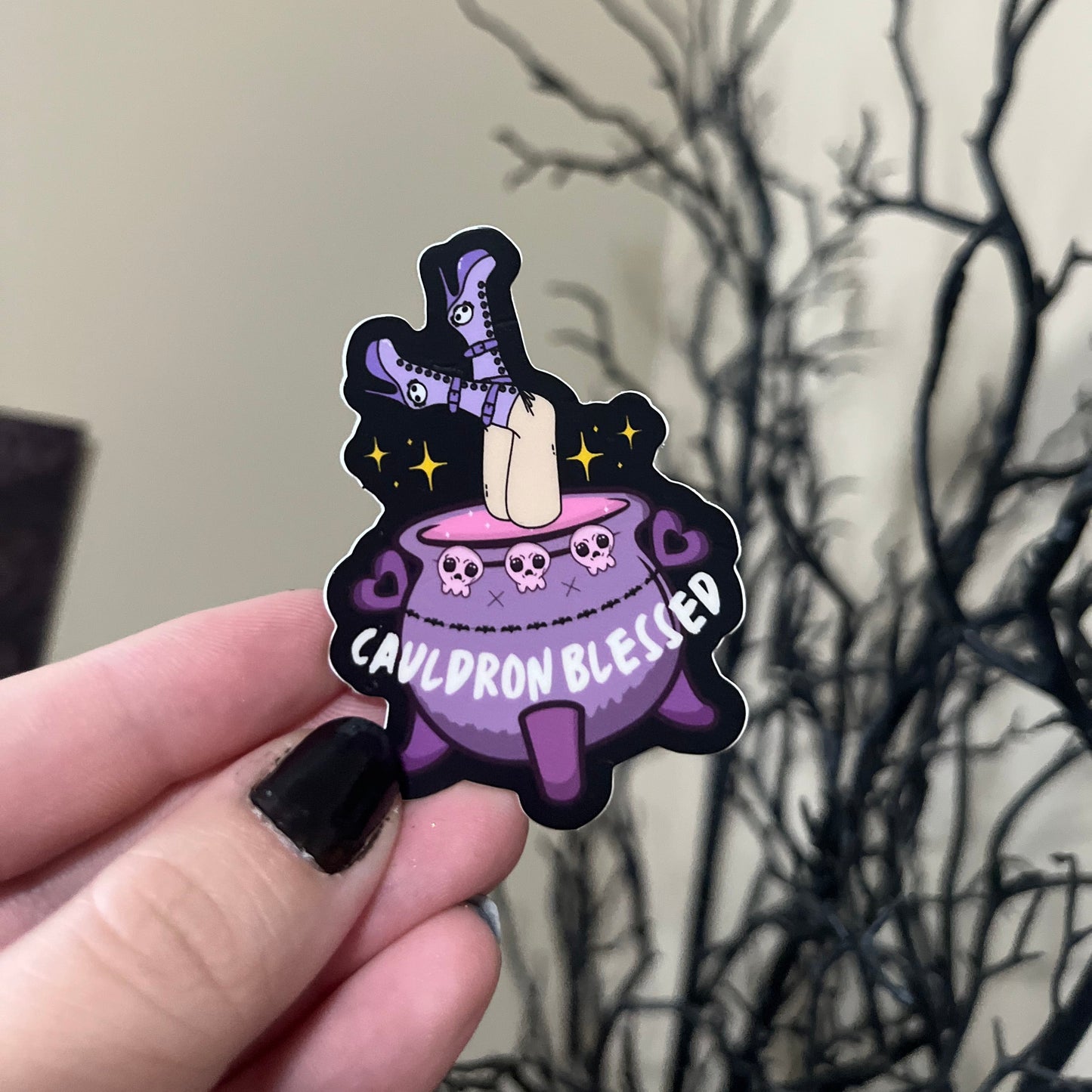 Vinyl Sticker: Cauldron Blessed